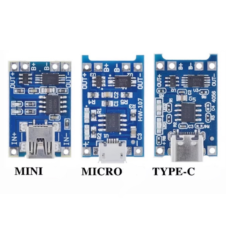 TP4056 Charging Module MINI MICRO TUPE-C input